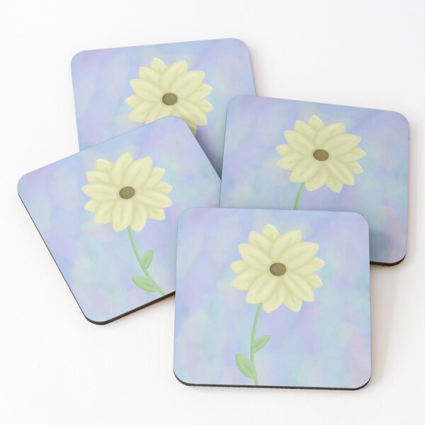 Item preview, Yellow Flower with Watercolor Background designed and sold by Friend of Frogs.