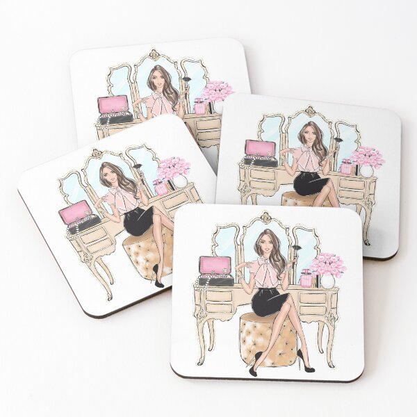 Item preview, Vanity table girly artwork  designed and sold by Lalanacliparts.