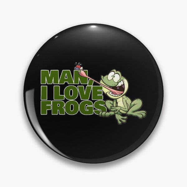 Item preview, MAn I Love Frogs - Frog Catching Flies designed and sold by crazycollective.