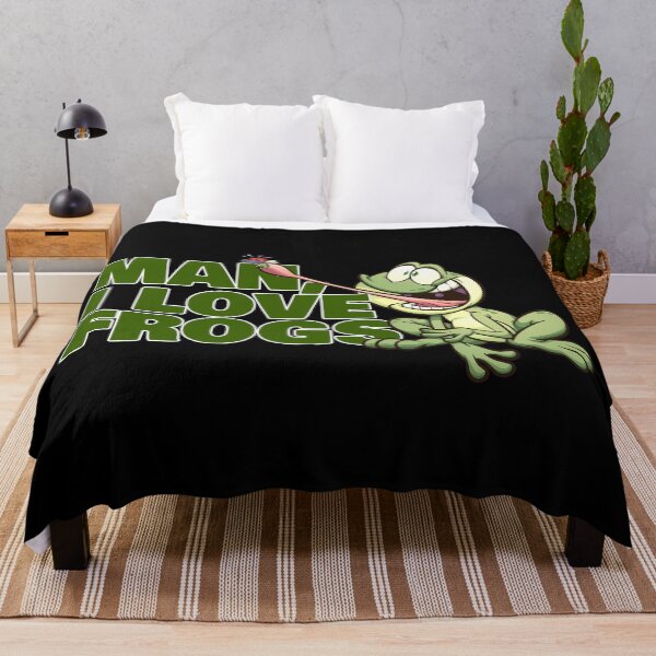 Item preview, MAn I Love Frogs - Frog Catching Flies designed and sold by crazycollective.