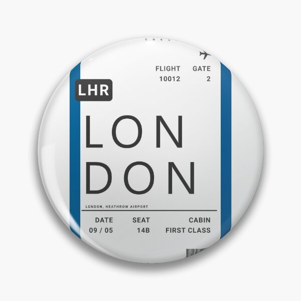 Item preview, London Boarding Pass Plane Ticket designed and sold by ind3finite.