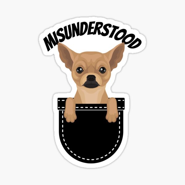 El Paso Chihuahuas Cute Chihuahua Angry Sticker by Artistshot