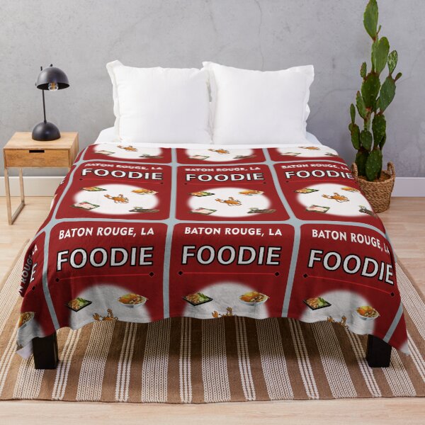 Item preview, Baton Rouge, Louisiana - Foodie - Rusty Red Background designed and sold by ThisNThatImages.
