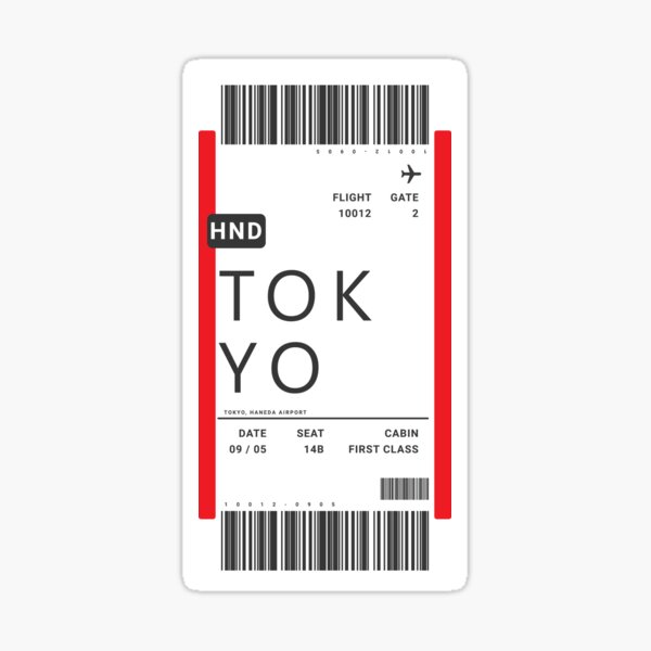 Item preview, Tokyo Boarding Pass designed and sold by ind3finite.