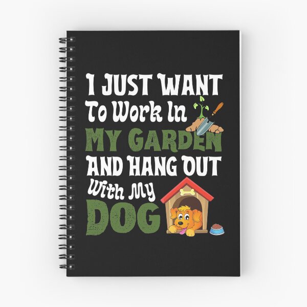 Item preview,  I Just Want To Work In My Garden And Hang Out With My Dogs, Gardener Gift designed and sold by BlackAble.