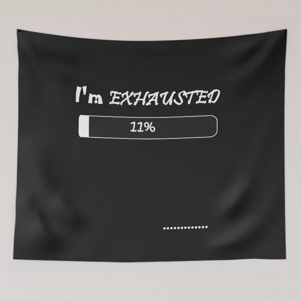 Item preview, I'M Exhausted Essential T-shirt. designed and sold by hichamchim.