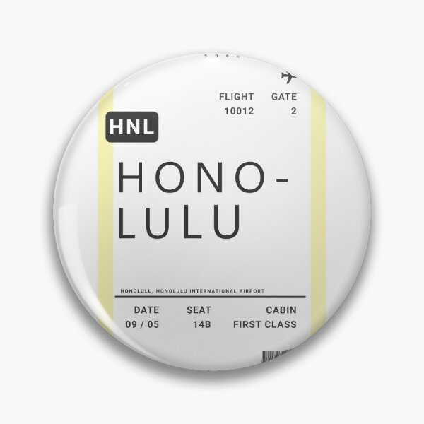 Artikelvorschau, Flugticket Hawaii Honolulu entworfen und verkauft von ind3finite.