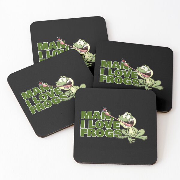 Item preview, MAn I Love Frogs - Frog Catching Flies designed and sold by crazycollective.