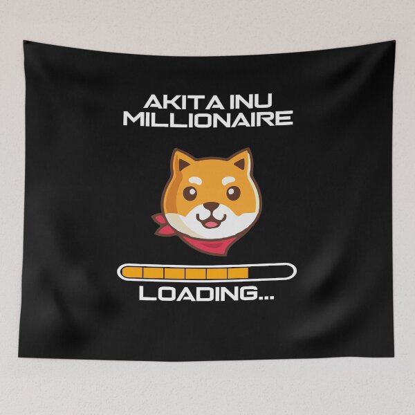 Item preview, Akita Inu Millionaire Loading - Funny 秋田犬 Hodl & designed and sold by PinkyTree.