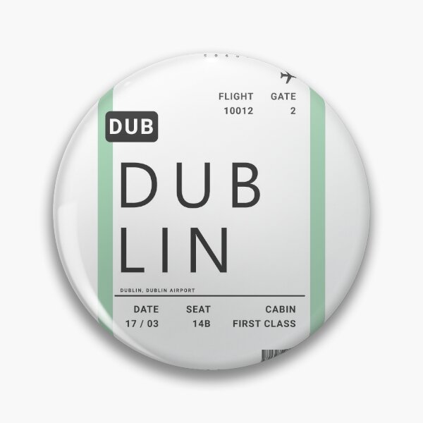 Artikelvorschau, Flugticket mit Bordkarte für Dublin entworfen und verkauft von ind3finite.