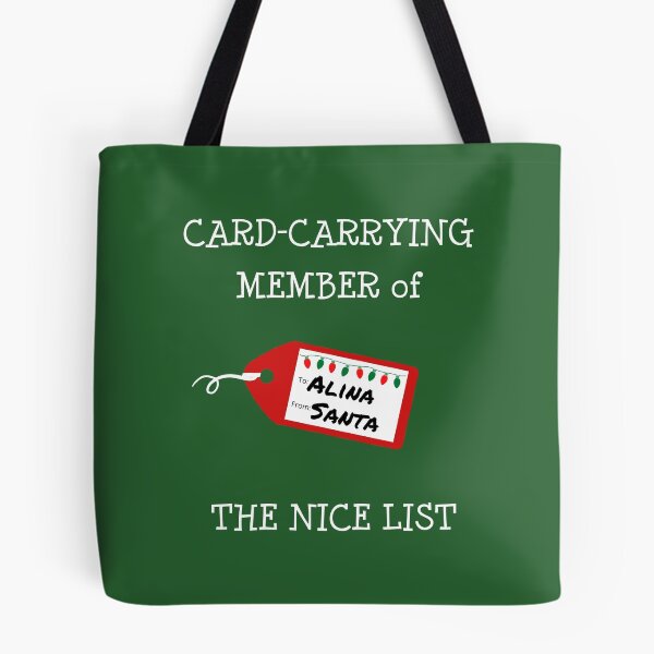 Item preview, ALINA - Card-Carrying Member of The Nice List designed and sold by IzzyDee-Designs.