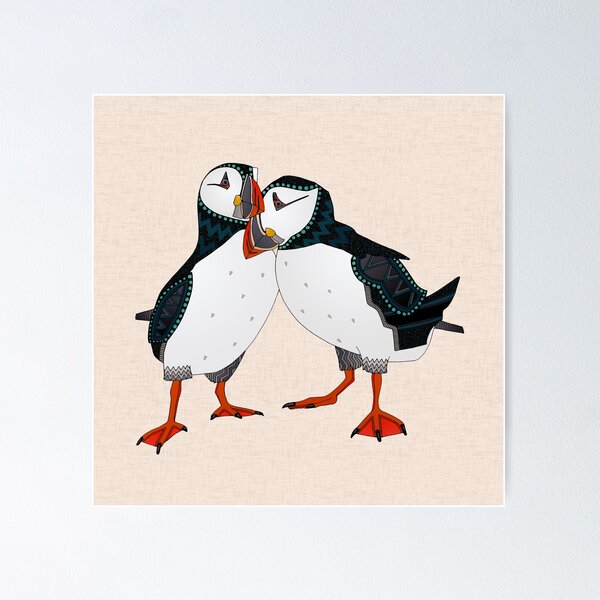 Item preview, puffin pair buff designed and sold by scrummy.