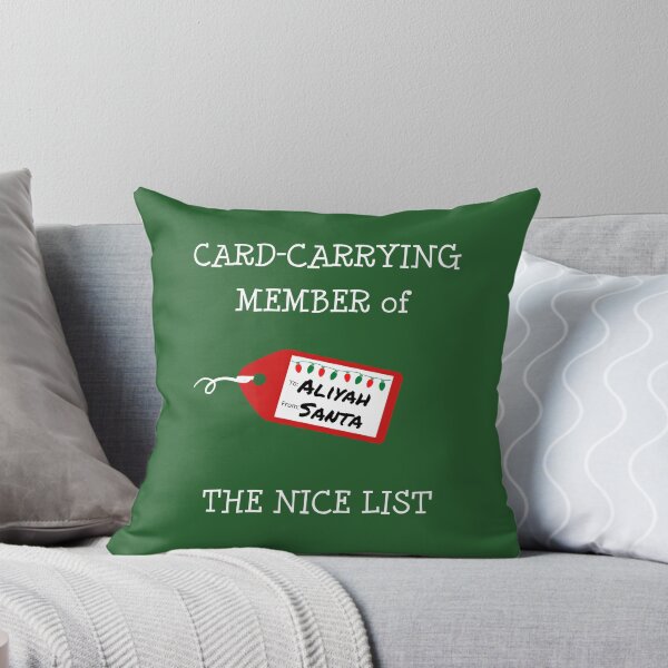 Item preview, ALIYAH - Card-Carrying Member of The Nice List designed and sold by IzzyDee-Designs.