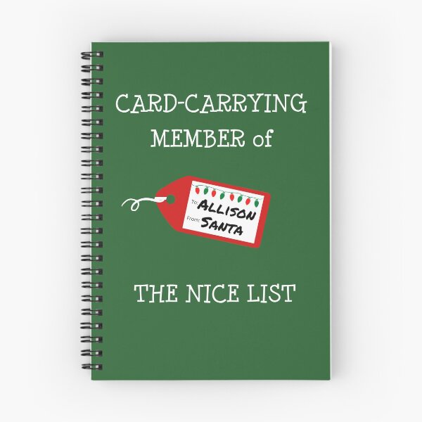 Item preview, ALLISON - Card-Carrying Member of The Nice List designed and sold by IzzyDee-Designs.