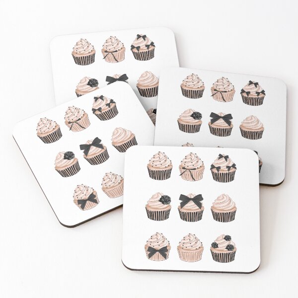 Item preview, Cute cupcakes fashion illustration designed and sold by Lalanacliparts.