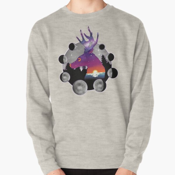 cosmic deer Pullover Sweatshirt