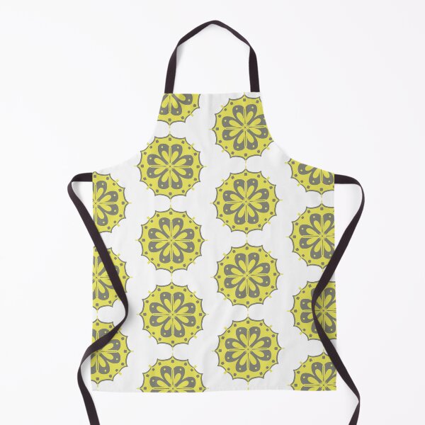 Item preview, Floral Mandala - yellow and gray designed and sold by Juliana  Costa.