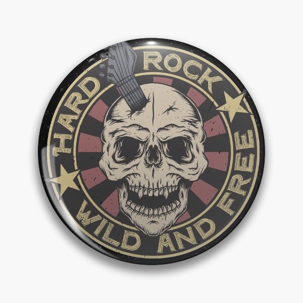 Item preview, HARD ROCK , WILD AND FREE, SKULL designed and sold by MHDesignstore.