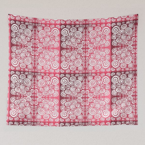 Item preview, Salmon Ombré Doodle Spirals designed and sold by ArtishbyLisa.