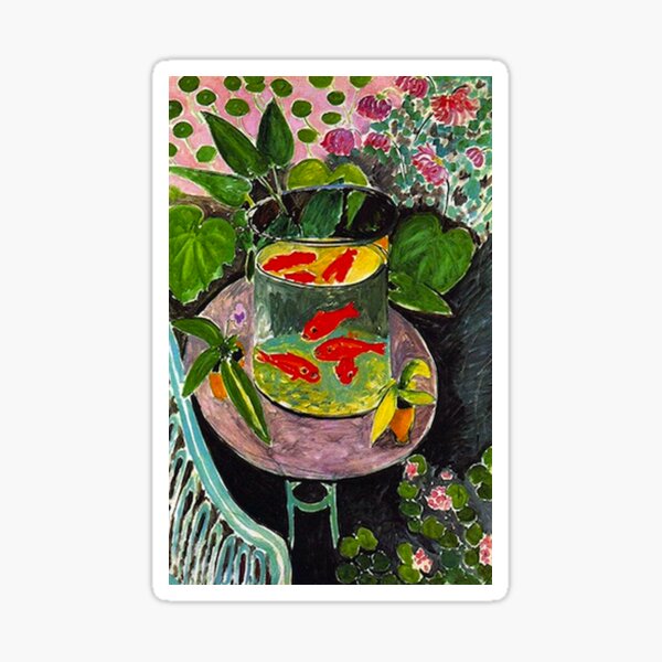 Vista previa del artículo con la obra «Pez de colores - Matisse», diseñado y vendido por Ashley Moen.