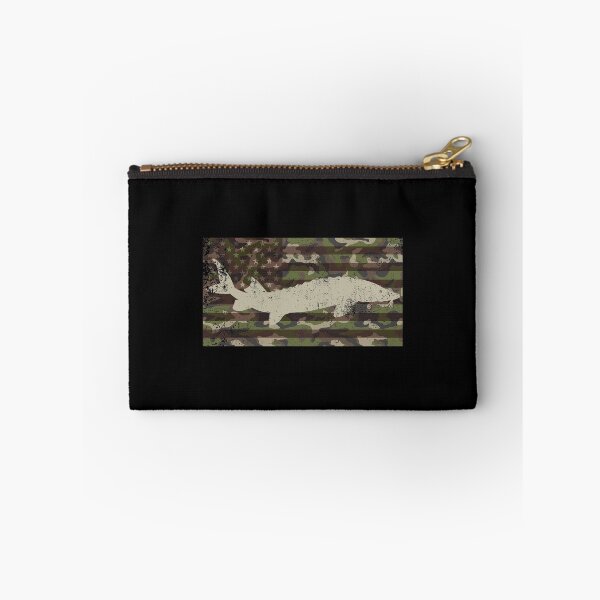 Item preview, Patriotic Camo US Flag Sturgeon Fishing design designed and sold by jakehughes2015.