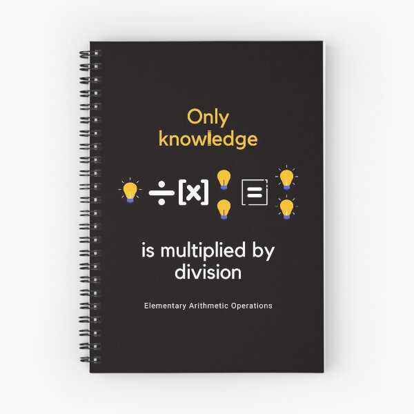 Item preview, Only knowledge is multiplied by division designed and sold by Emma's New York Magic.