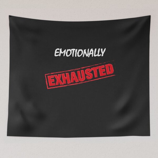 Item preview, Camiseta esencial emocionalmente agotada. designed and sold by hichamchim.