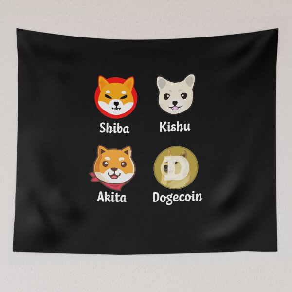 Item preview, Shiba and Akita Inu & Kishu Inu And Dogecoin Dog designed and sold by PinkyTree.