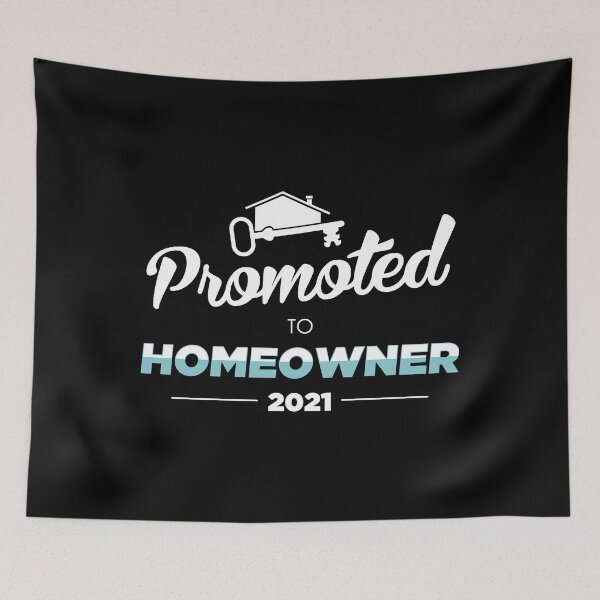 Item preview, New House Housewarming Party Promoted To Homeowner 2021 print designed and sold by jakehughes2015.