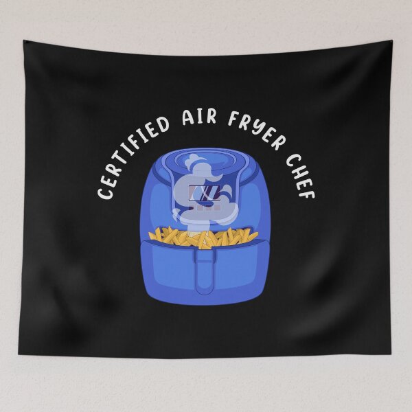 Item preview, Cooking Foodie Certified Air Fryer Chef print designed and sold by jakehughes2015.