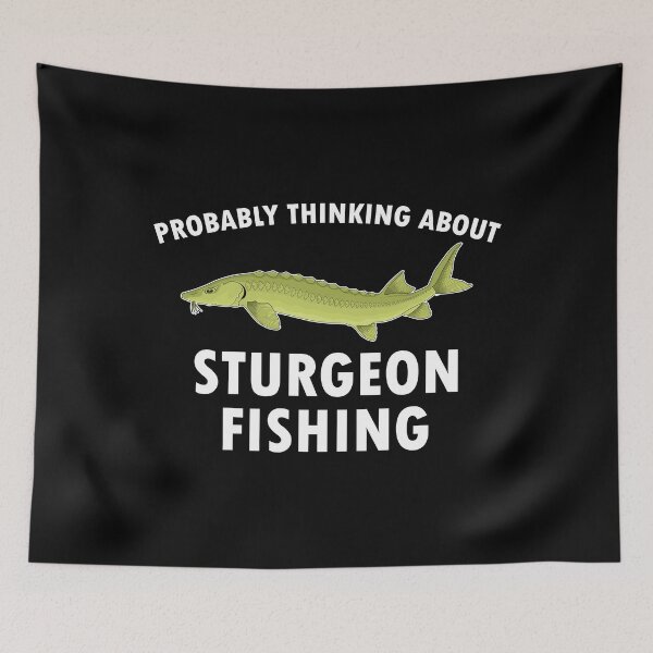 Item preview, Funny Fisherman Thinking About Sturgeon Fishing product designed and sold by jakehughes2015.
