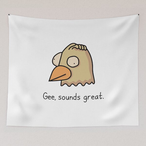 Item preview, Derpy Bird - Gee Sounds Great designed and sold by SeanDontGetFish.
