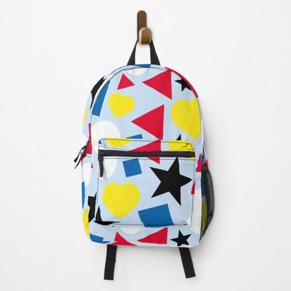 Item preview, Primary Colors Shapes Pattern On Blue designed and sold by Gsallicat.