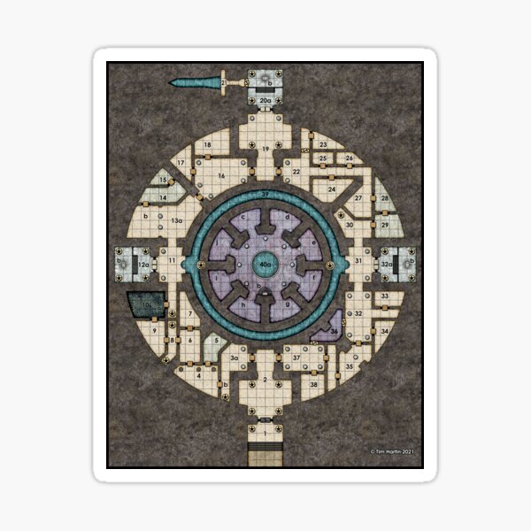 Orb Dungeon Map Sticker