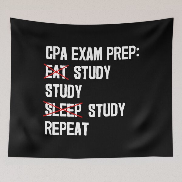 Item preview, Study Repeat Future Accountant Humor CPA Exam print designed and sold by jakehughes2015.