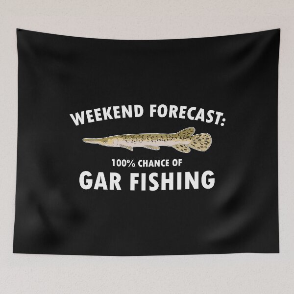 Item preview, Funny Weekend Forecast Alligator Gar Fishing graphic designed and sold by jakehughes2015.