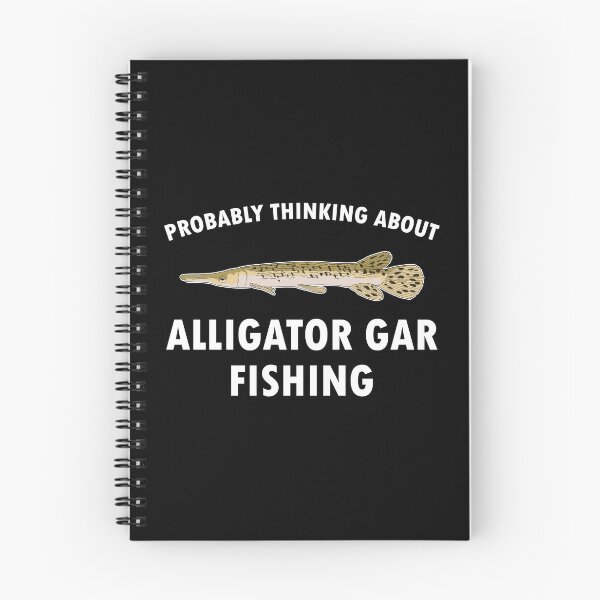 Item preview, Fisherman Quote Thinking About Alligator Gar Fishing print designed and sold by jakehughes2015.