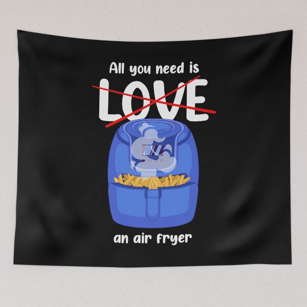 Item preview, Love Frying Cooking Foodie Air Fryer graphic designed and sold by jakehughes2015.