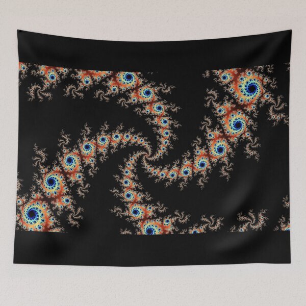 Item preview, Twisting Peacock Julia Fractal Vortex designed and sold by magnetite360.