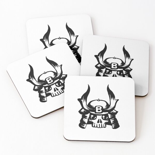 Item preview, Japanese KawaiiCute Samurai Skull designed and sold by studiobreaker.