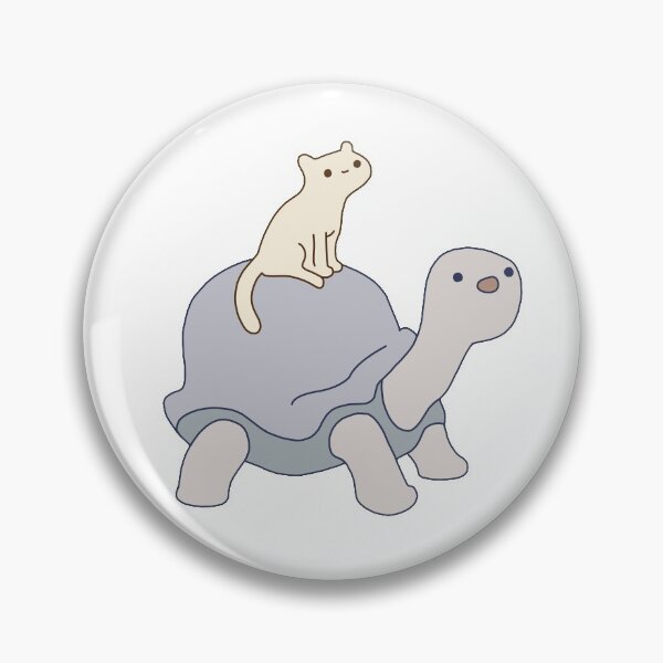 Item preview, Cat on Tortoise designed and sold by line-on-line.