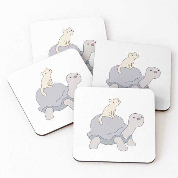 Item preview, Cat on Tortoise designed and sold by line-on-line.