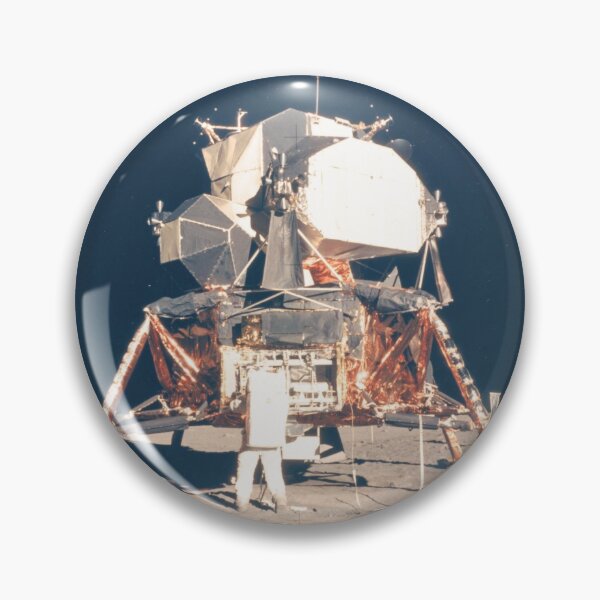 Item preview, Buzz Aldrin with Apollo 11 Lunar Module on the Moon in 1969 designed and sold by MagicStrawberry.