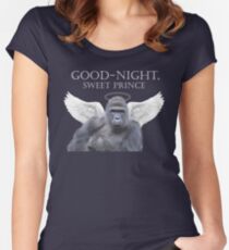 Gute Nacht, Süßer Harambe Tailliertes Rundhals-Shirt