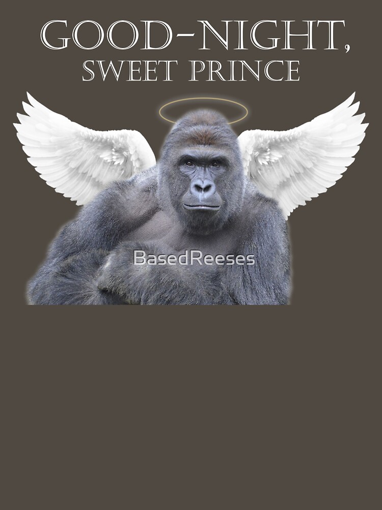 Thumbnail 7 of 7, Essential T-Shirt, Good-Night, Sweet Harambe designed and sold by BasedReeses.