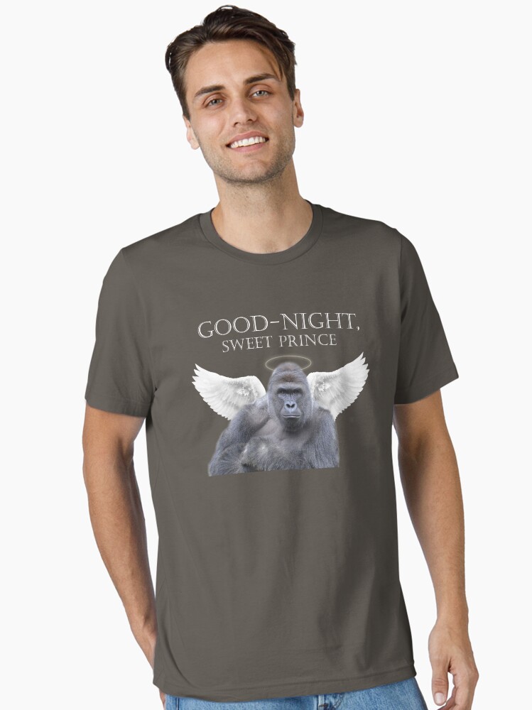 Thumbnail 1 of 7, Essential T-Shirt, Good-Night, Sweet Harambe designed and sold by BasedReeses.