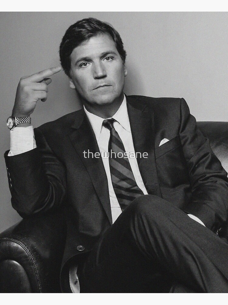Tucker Carlson Middle Finger Greeting Card