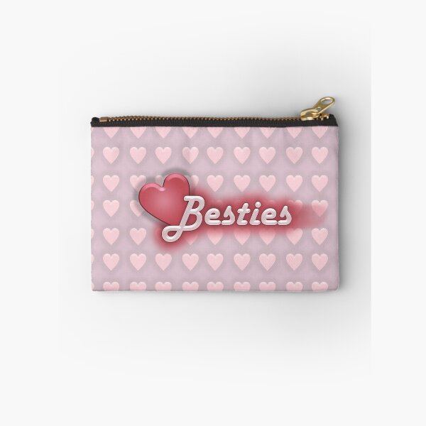 Artikelvorschau, Besties Best Friend Design mit roten und rosa Herzen entworfen und verkauft von Akvauter.