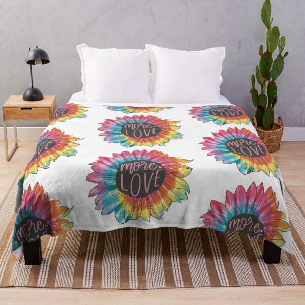 Item preview, More Love Tie Dye Sunflower designed and sold by moonandstarco.