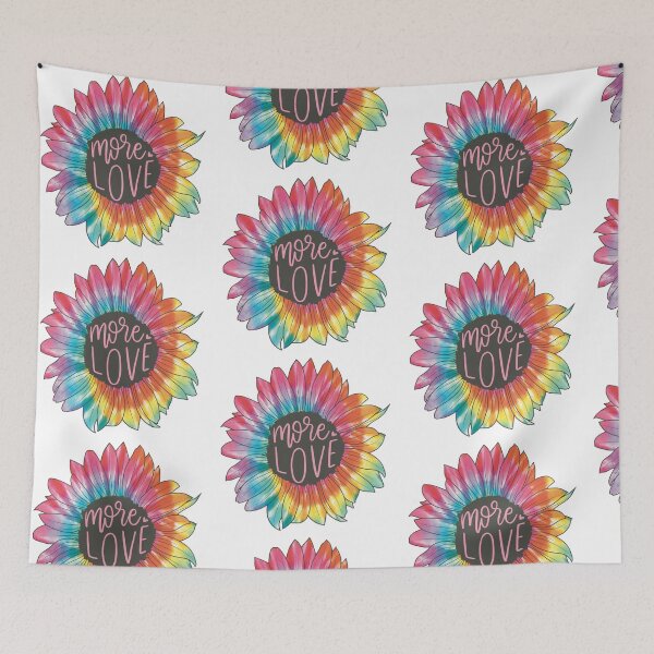 Item preview, More Love Tie Dye Sunflower  designed and sold by moonandstarco.